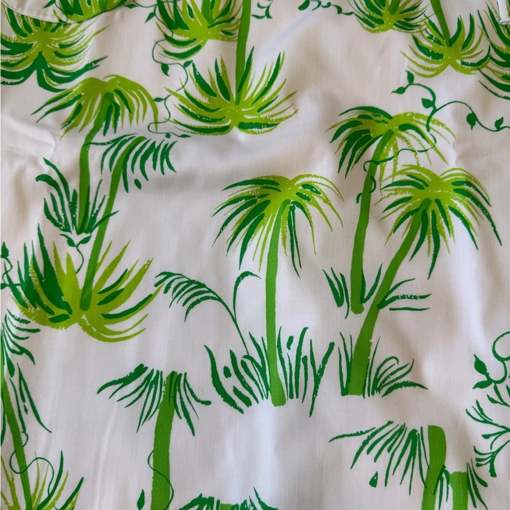 VTG The Lilly Lilly Pulitzer 60s Label Tropical Palm Trees Maxi midi Skirt Sz 12 - Picture 6 of 6